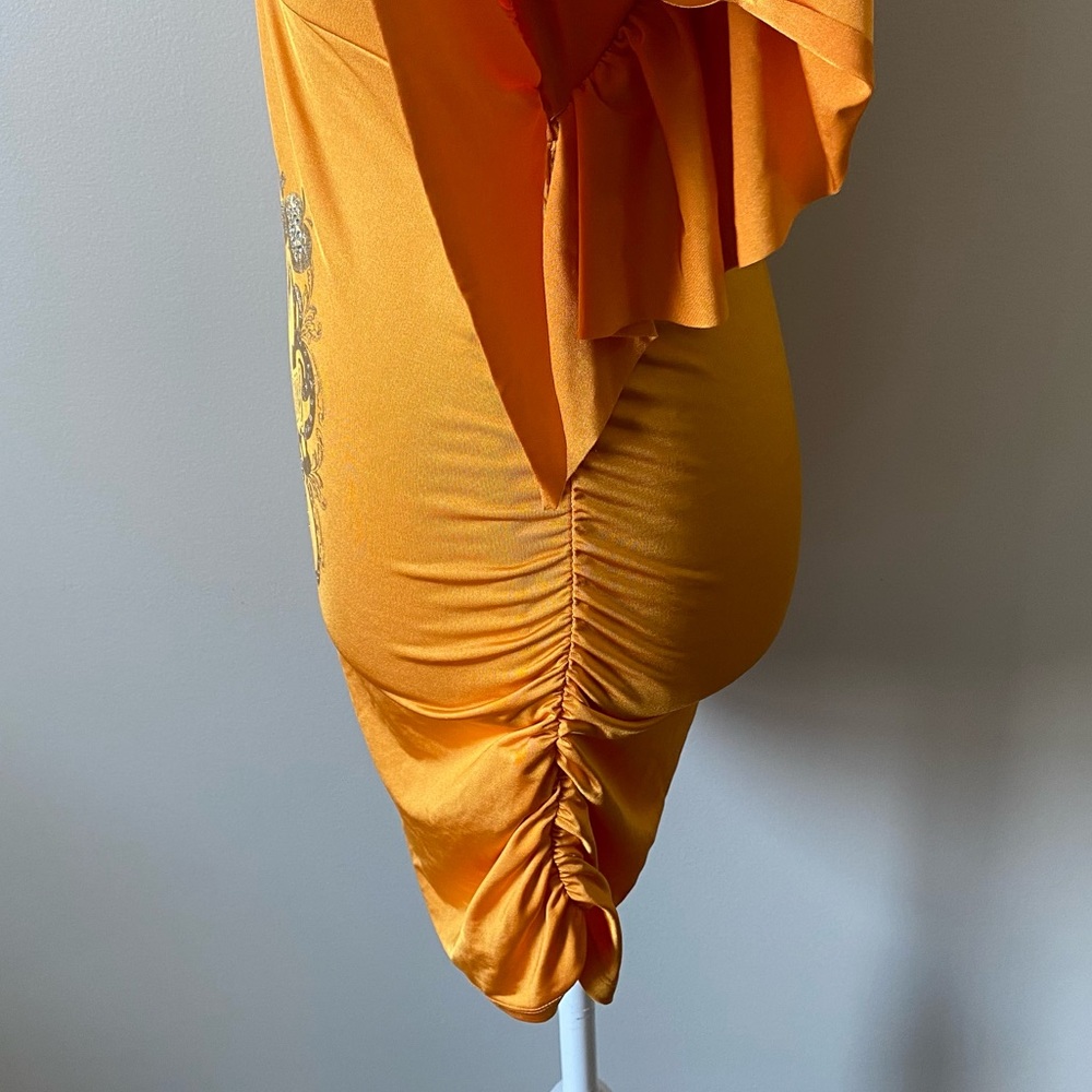 🧸 Apple Bottoms Orange Mini Dress with Gold Accents - Picture 7 of 10